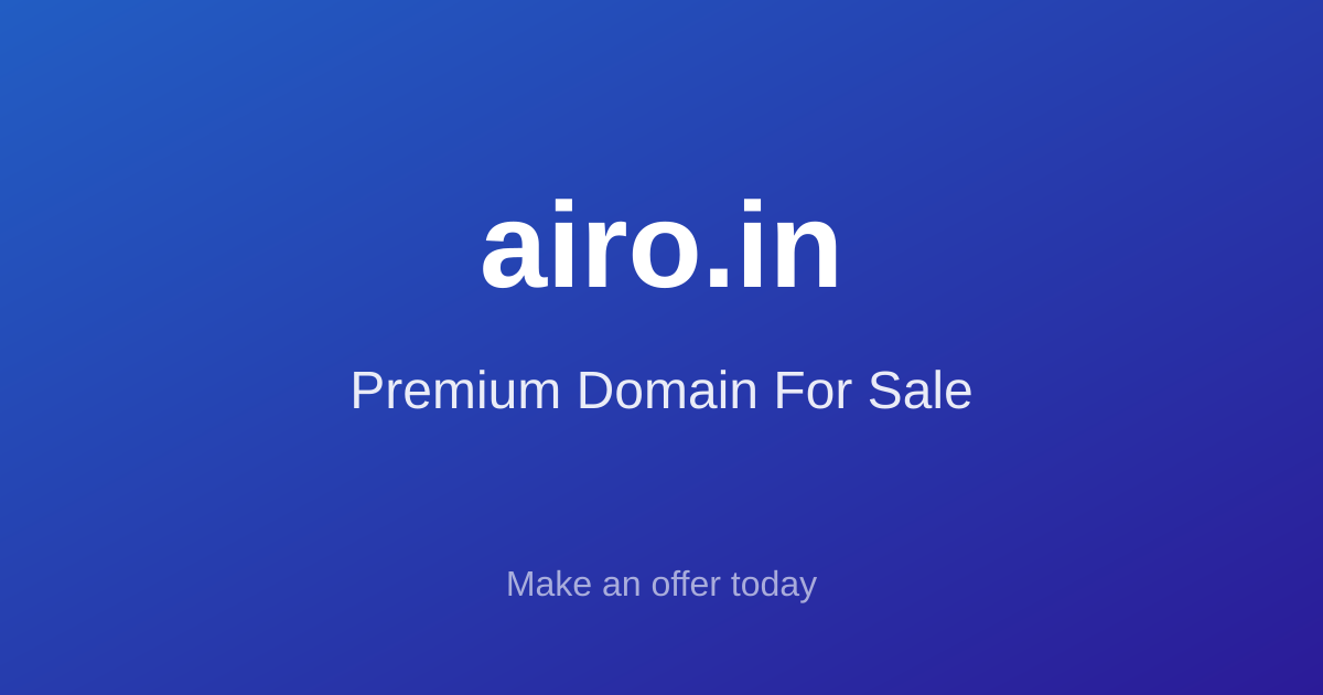 Airo - Your Gateway to the Skies